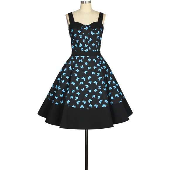 Butterfly Pin Up Pocket Clothing Dress - Picture 1 of 4